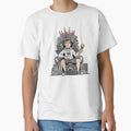 GG Gamer King on Retro Gaming Throne – Victory & Skill Illustration by VireonTees