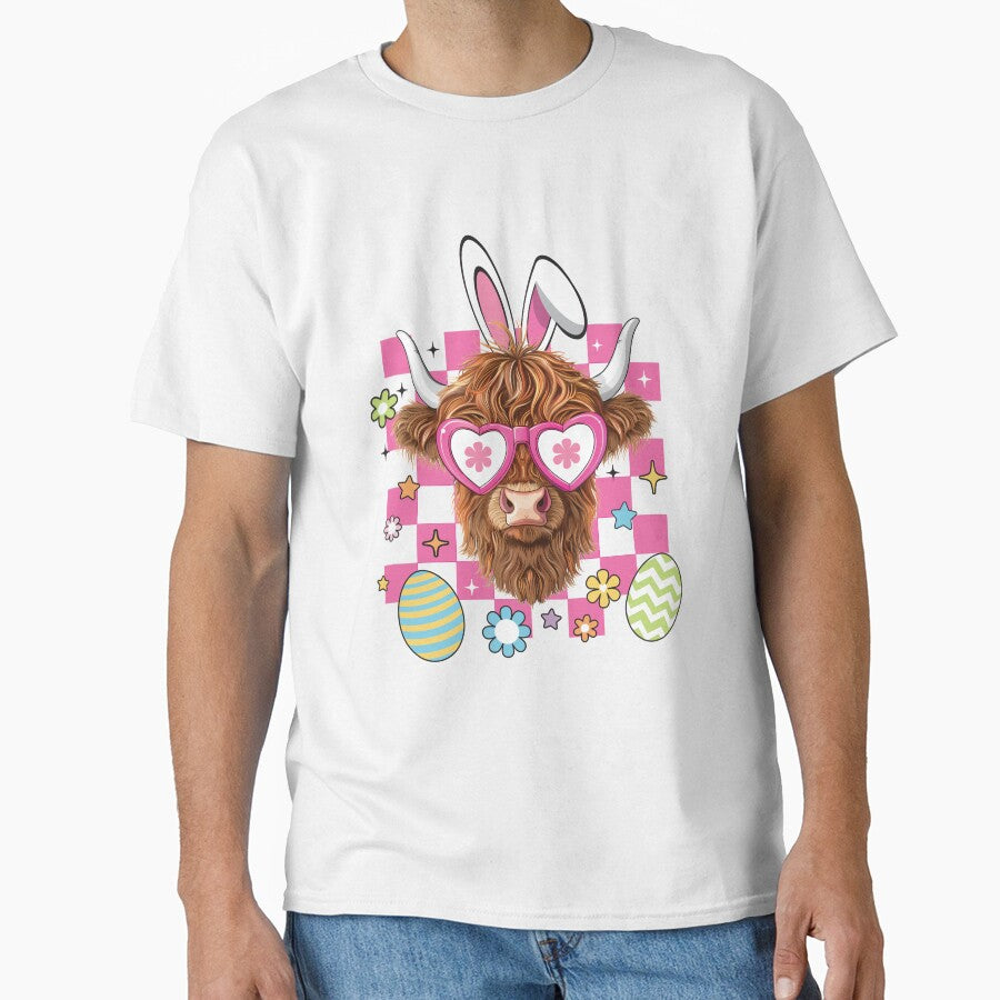 Easter Day Highland Cow, Happy Easter by FunCreative