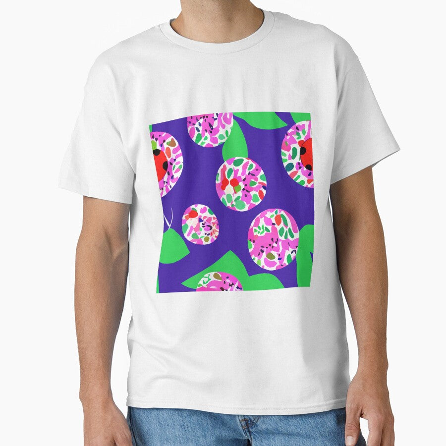 Purple, pink and green retro abstract by SophieClimaArt