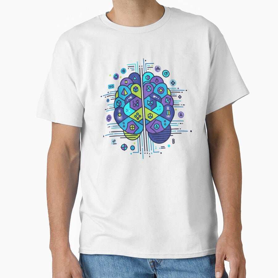 Gaming Brain – Strategy and Skill Mindset Illustration by VireonTees