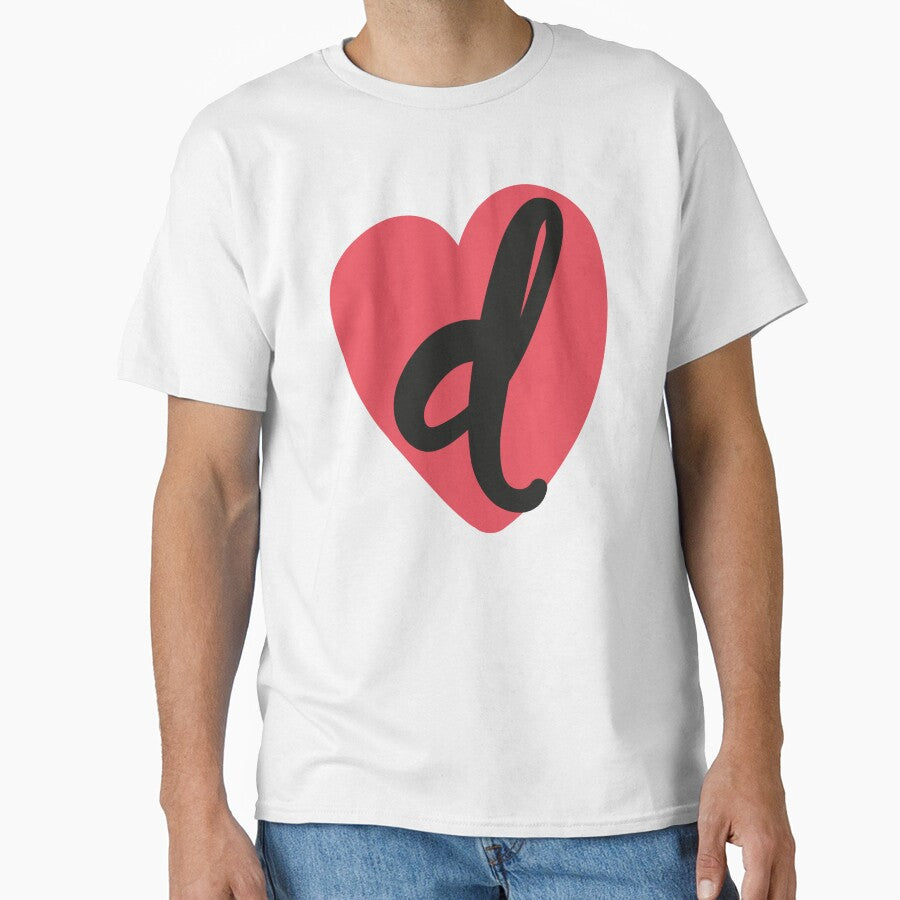 Valentine's Day Initial Shirt Svg, Heart SVG Png, Valentine PNG,Red Heart SVG,Custom Name Svg,Digital File for Sublimation Letter D by infinitylandd
