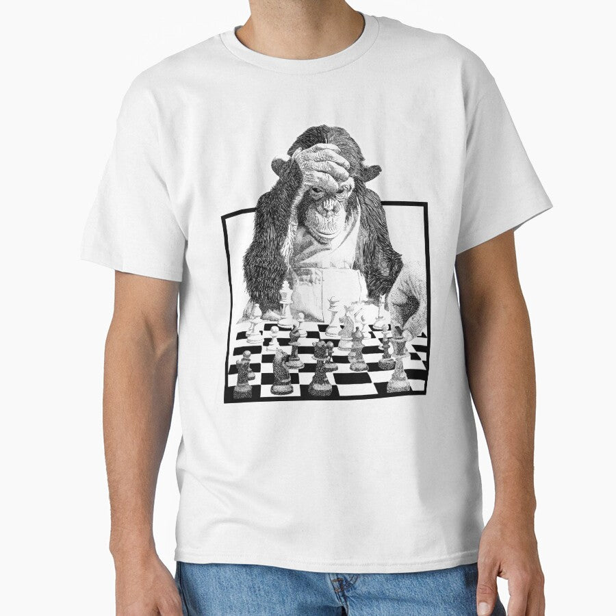 Monkey Playing Chess by Bill Skraps