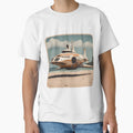 Scifi Shark Spaceship on a beach by Funktastic Designs