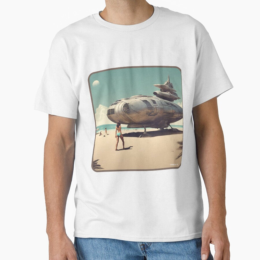 Sci fi Beach landing by Funktastic Designs