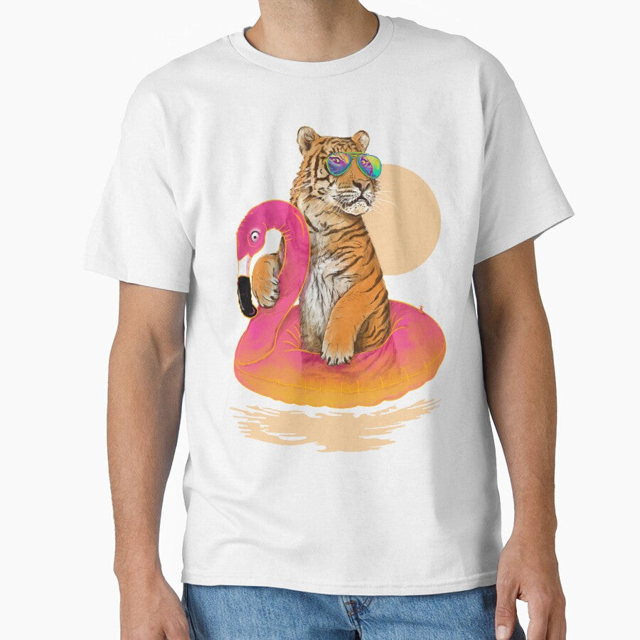 Chillin, Flamingo Tiger by 38Sunsets