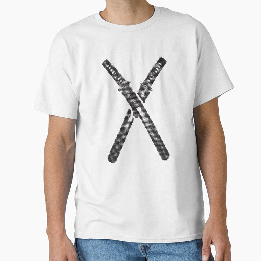 Graphic Art Japanese Swords by Audrey Fleury