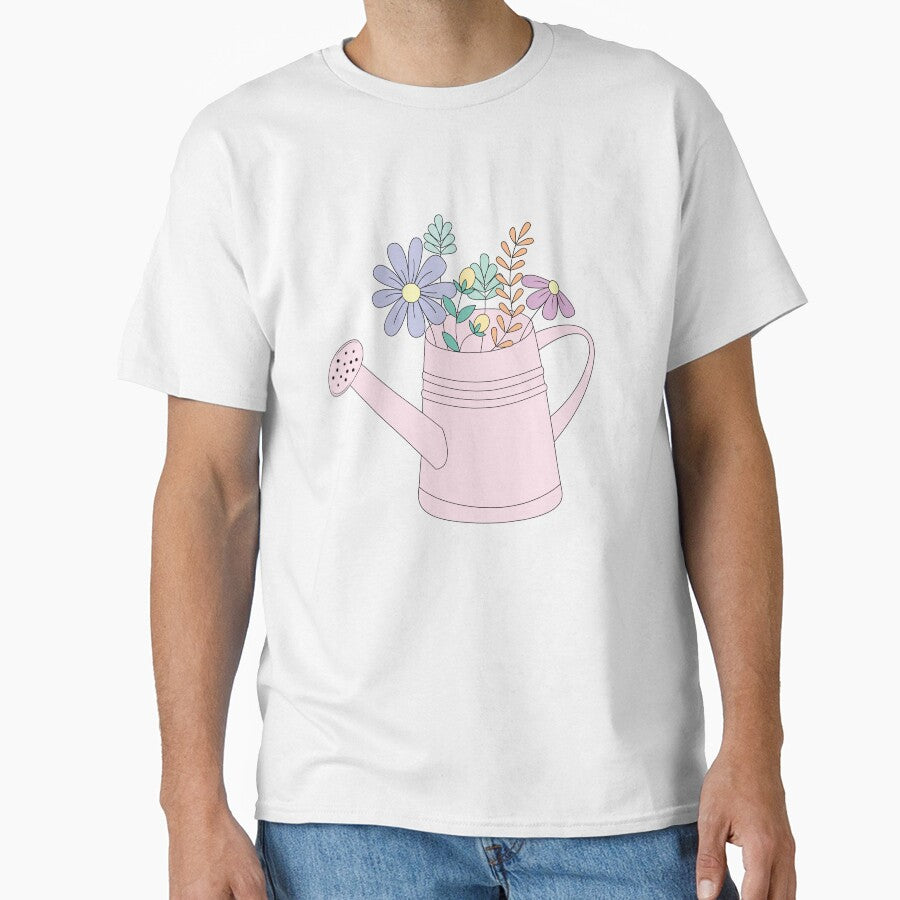 Flowers in a watering can, cute flowers design by oryzasian