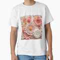 3D Peach and Cream Flowers Graphic – Floral Apparel & Home Decor Design by Compass and a Camera