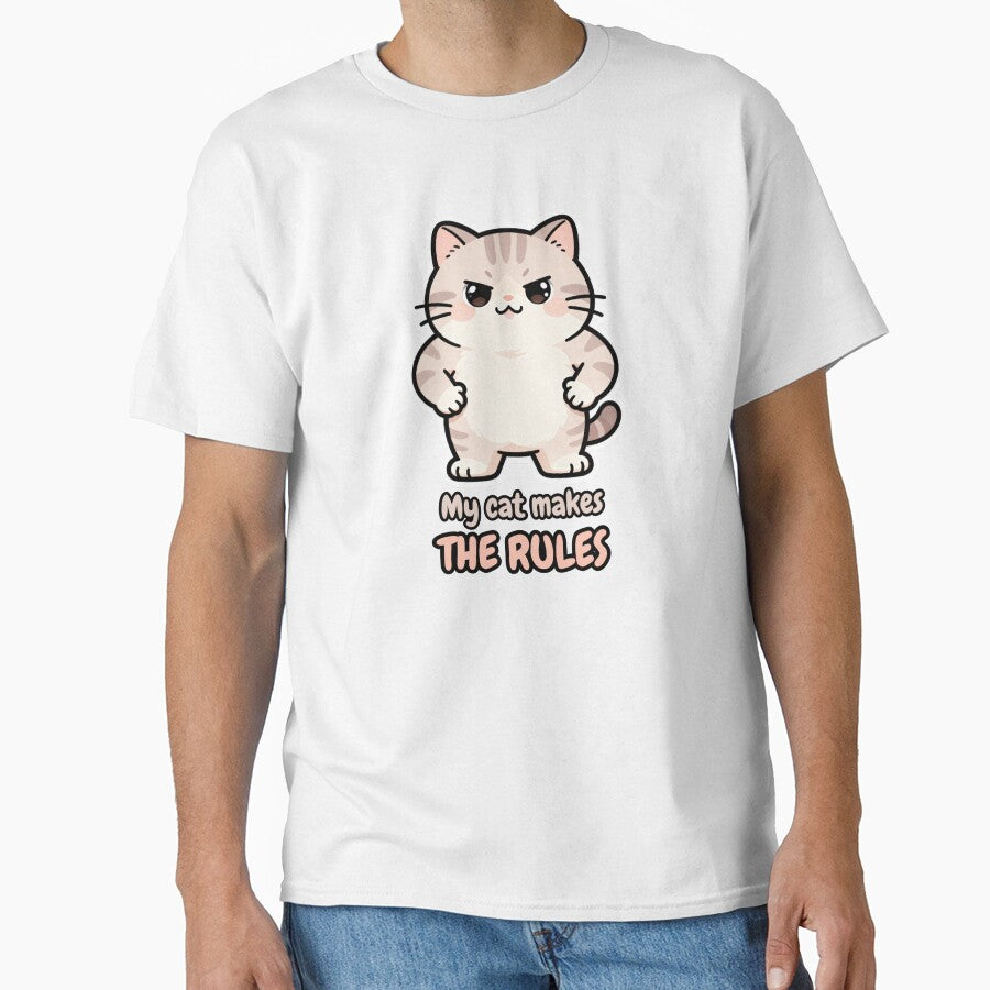 My Cat Makes the Rules – Funny Cat Lover Design by CatVibesStudio