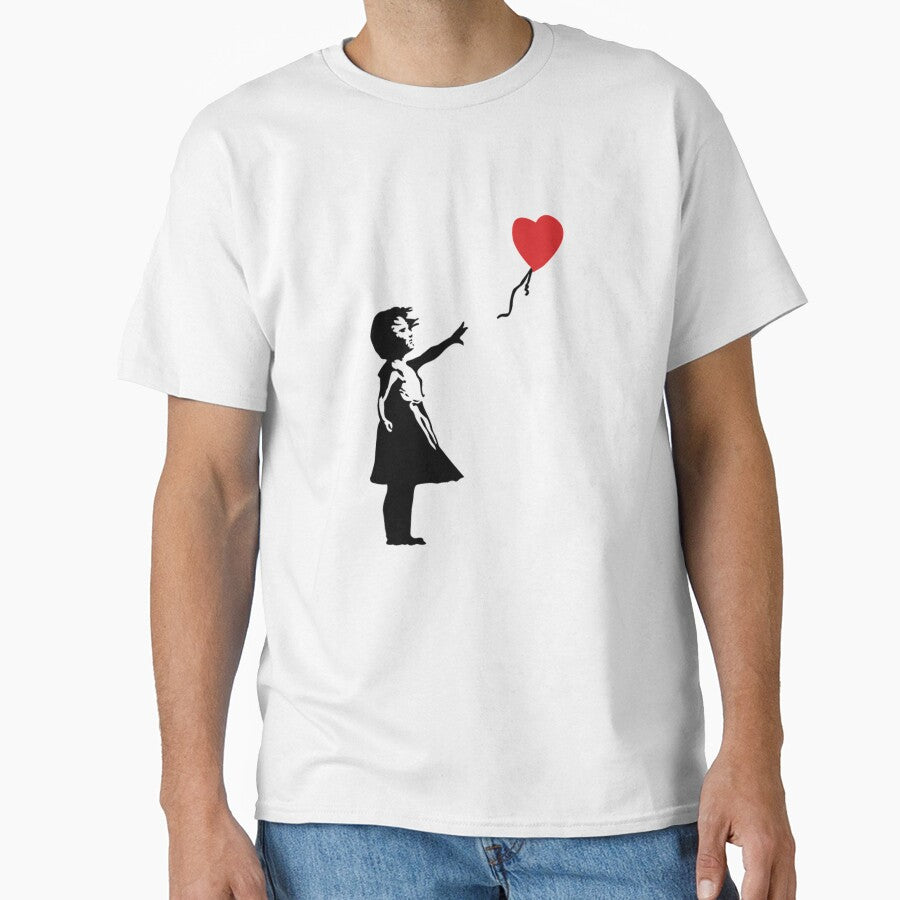 Banksy Girl with the Red balloon - graffiti art by MindChirp