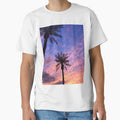 Pink Sunset Palm Trees by newburyboutique
