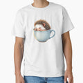 Cute Sleeping Hedgehog in Teacup by ZetaDream