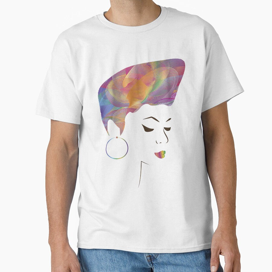 Colorful afro girl-2 by Yamy Morrell Art and Design