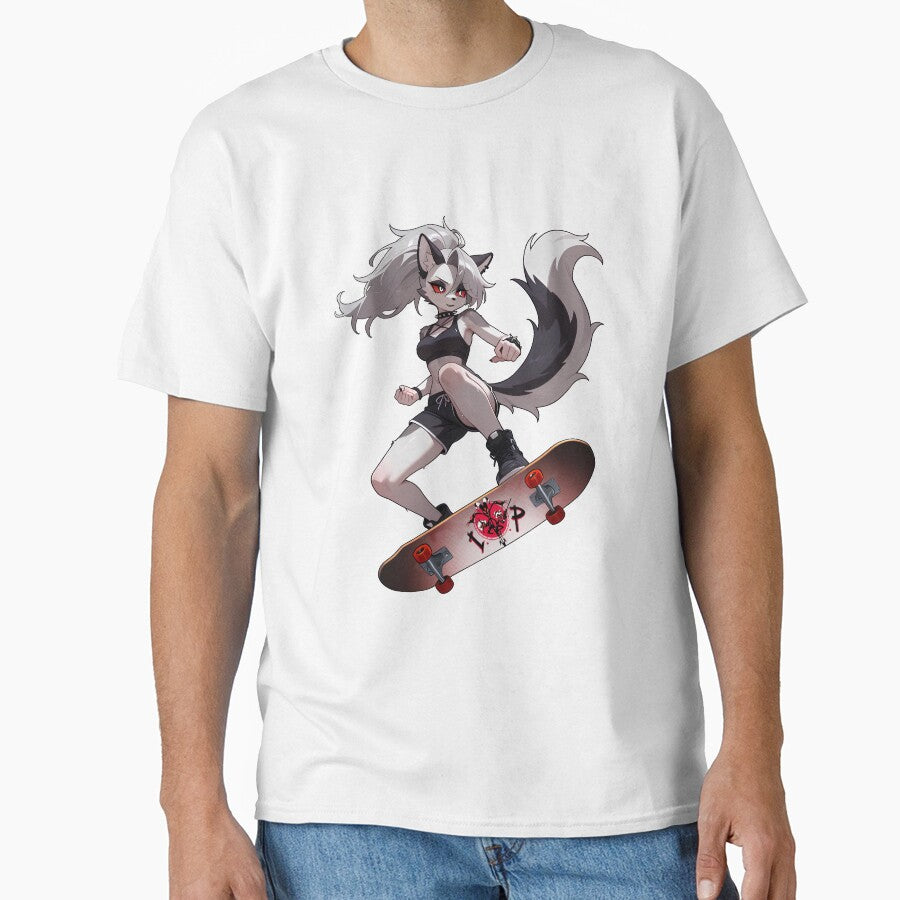 Loona SK8rGrl Girll Skateboard Skateboarding Anime Meme Funny Casual by LaughingMan132