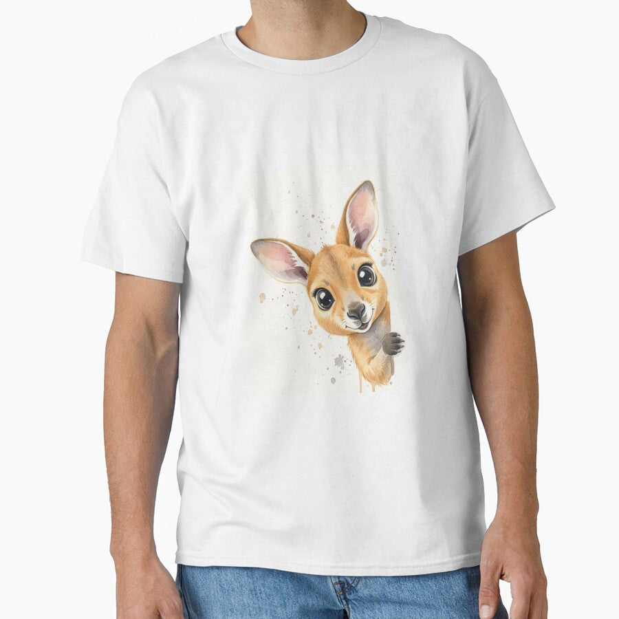 Kangaroo meme funny cute kawaii pet animal watercolor by CheeseBlueprint