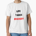 Quote About Life | Life Takes Bravery by Salman Hino