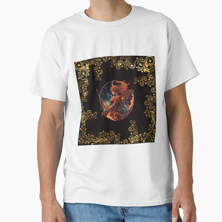 SAGITTARIUS ZODIAC SIGN ON BLACK by ORIGENcreate