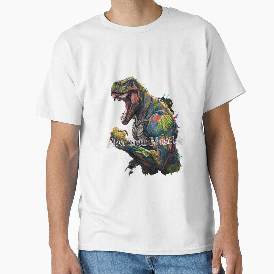 Flex Your Muscles Bodybuilding Fitness Gym Workout Exercise Merch Print Design by tengamerx