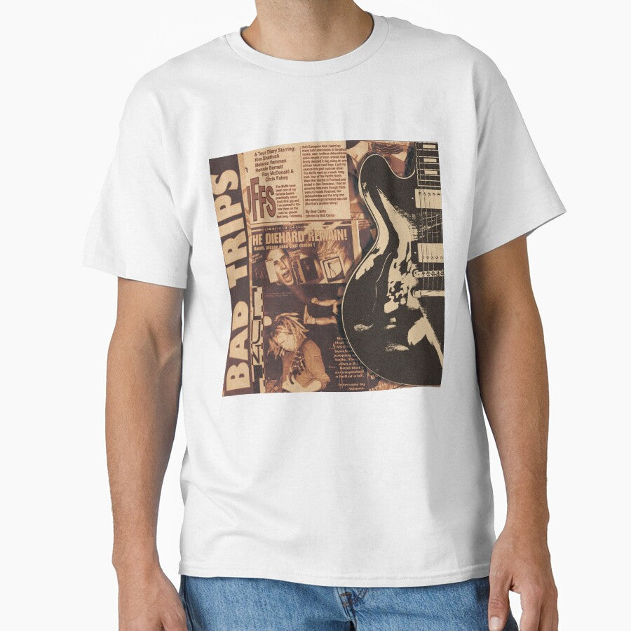 Classic 90s Rock Distressed Vintage Design by hhmene