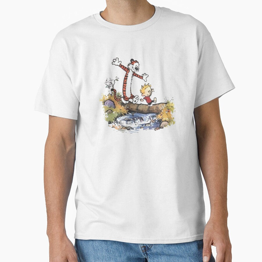 Calvin and Hobbes Playing By Water by XXXLLEMONADE