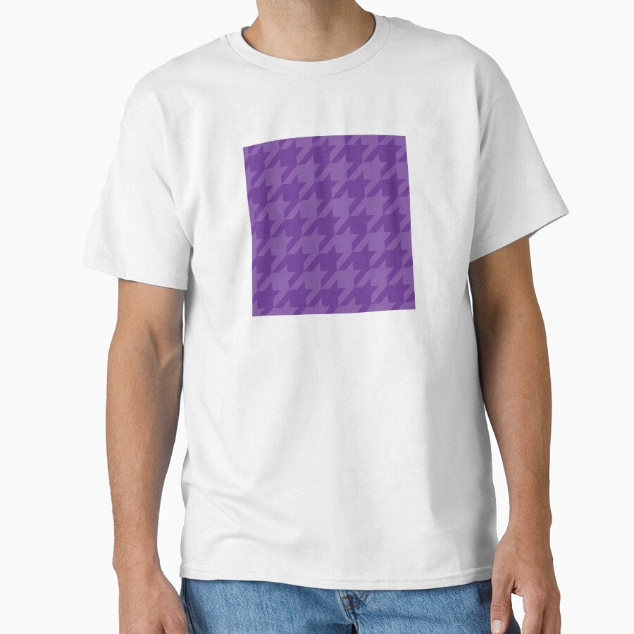 Purple and Lavender Houndstooth by curtjankadesign