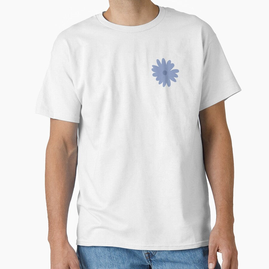 Minimalist Dusty Blue Flower Design by MagicallyStagey