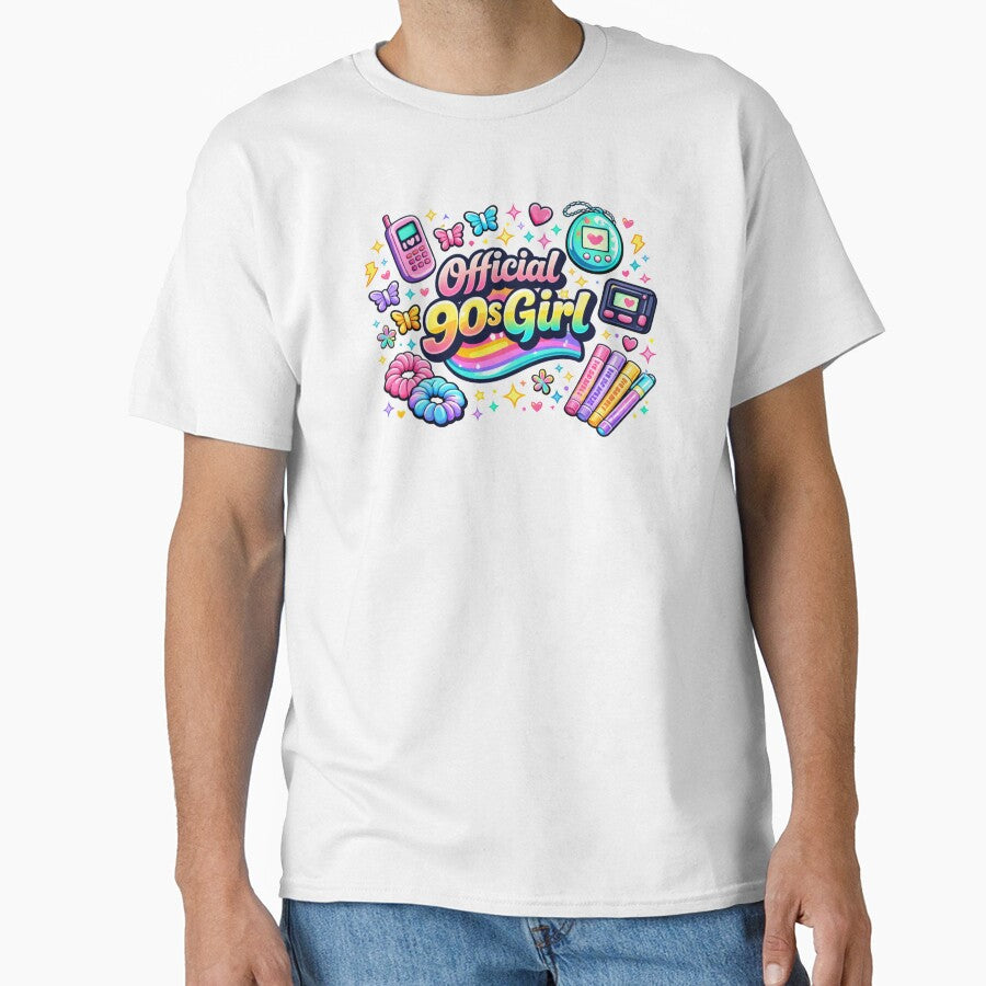 Official 90s Girl Shirt – Vintage Nostalgia Tee | Retro 1990s Girl Aesthetic by MEMORY-LN-Tees