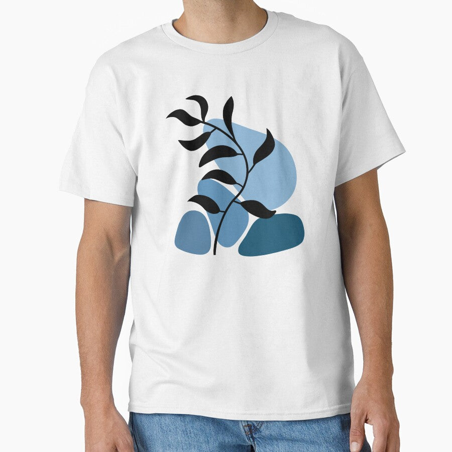 Shades Of Blue Whimsical Nature Boho Design by Sartoris Art