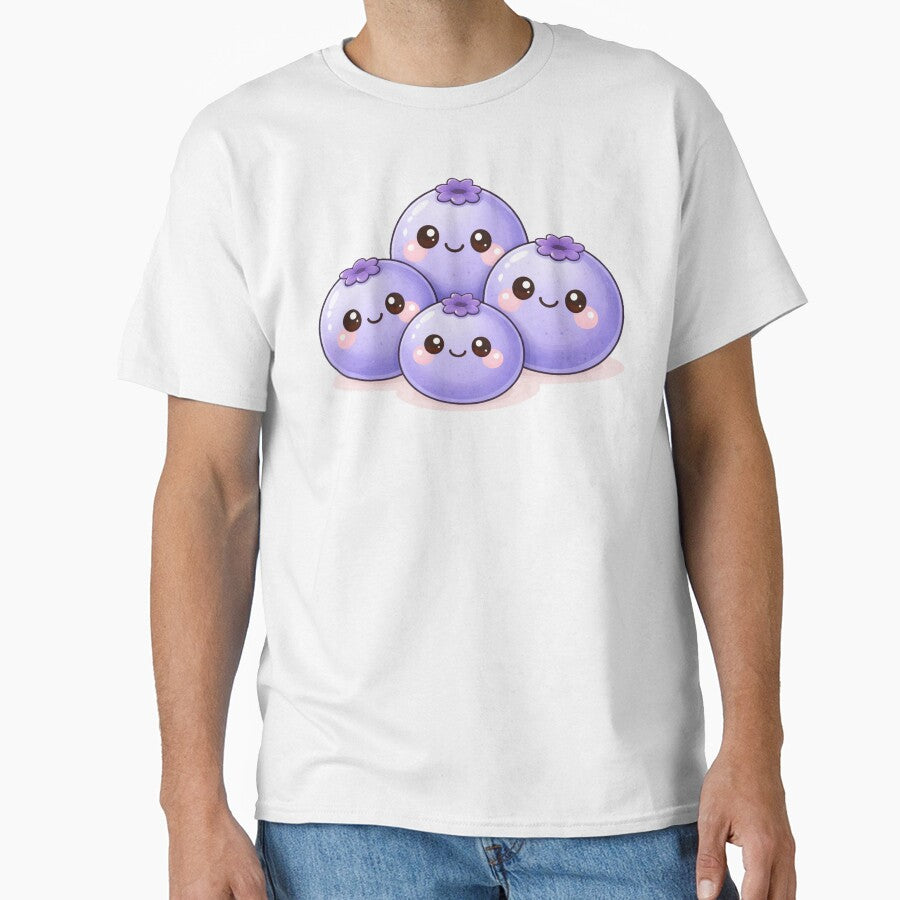 Cute Blueberry Kawaii Fruit Character Pack by ImagenFusionP