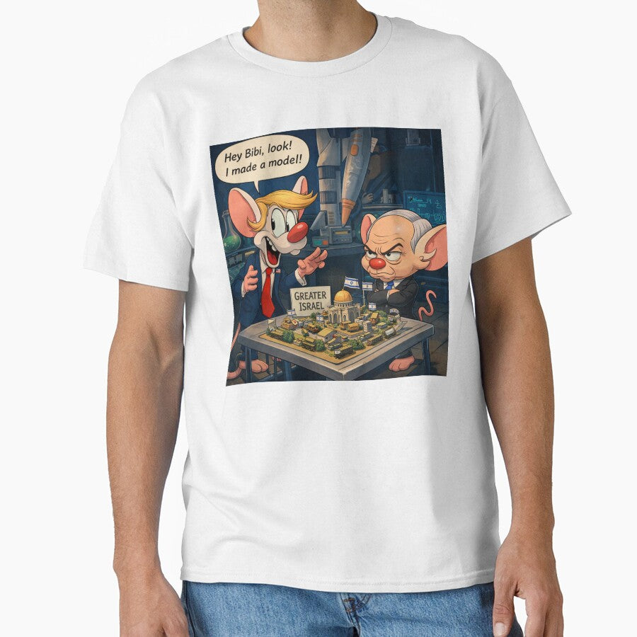 Pinky and The Brain Trump Netanyahu 90s Cartoon Mashup by Resilient Roots Customs Oakland