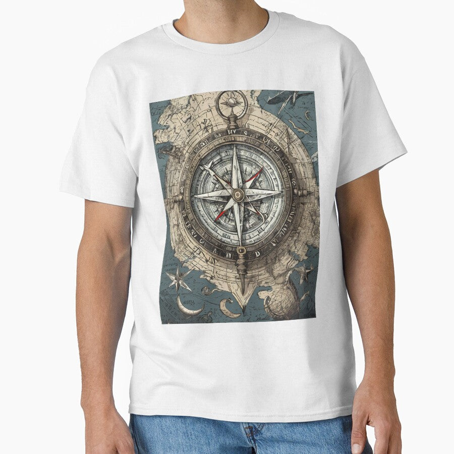 Guiding North: Vintage Compass Art by bb-15artstudio