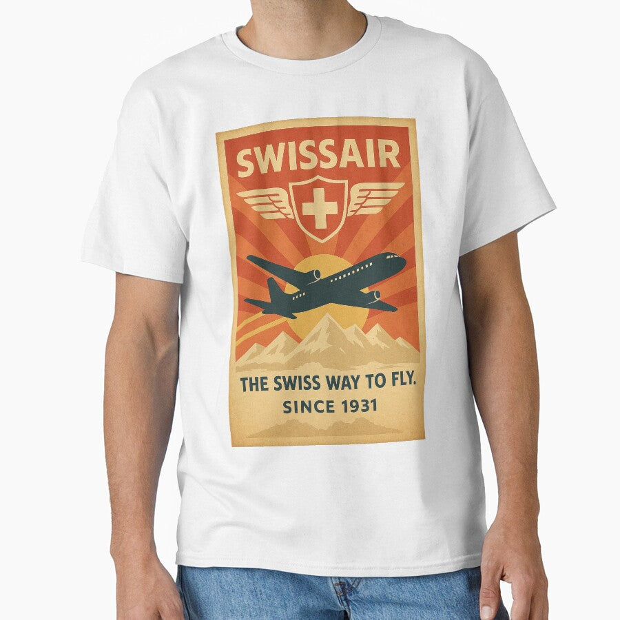 Swissair Vintage Poster The Swiss Way to Fly by Start-Aviation