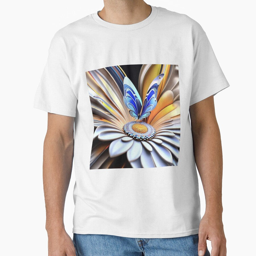 3D Flower and Butterfly Graphic | Apparel & Home Decor Design by Compass and a Camera