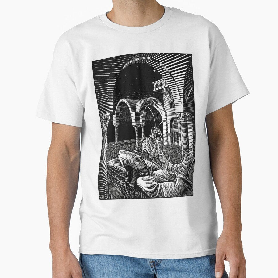 Maurits Escher, 1935, Dream, Capriccio, Graphic Art by Artistic Gift Print
