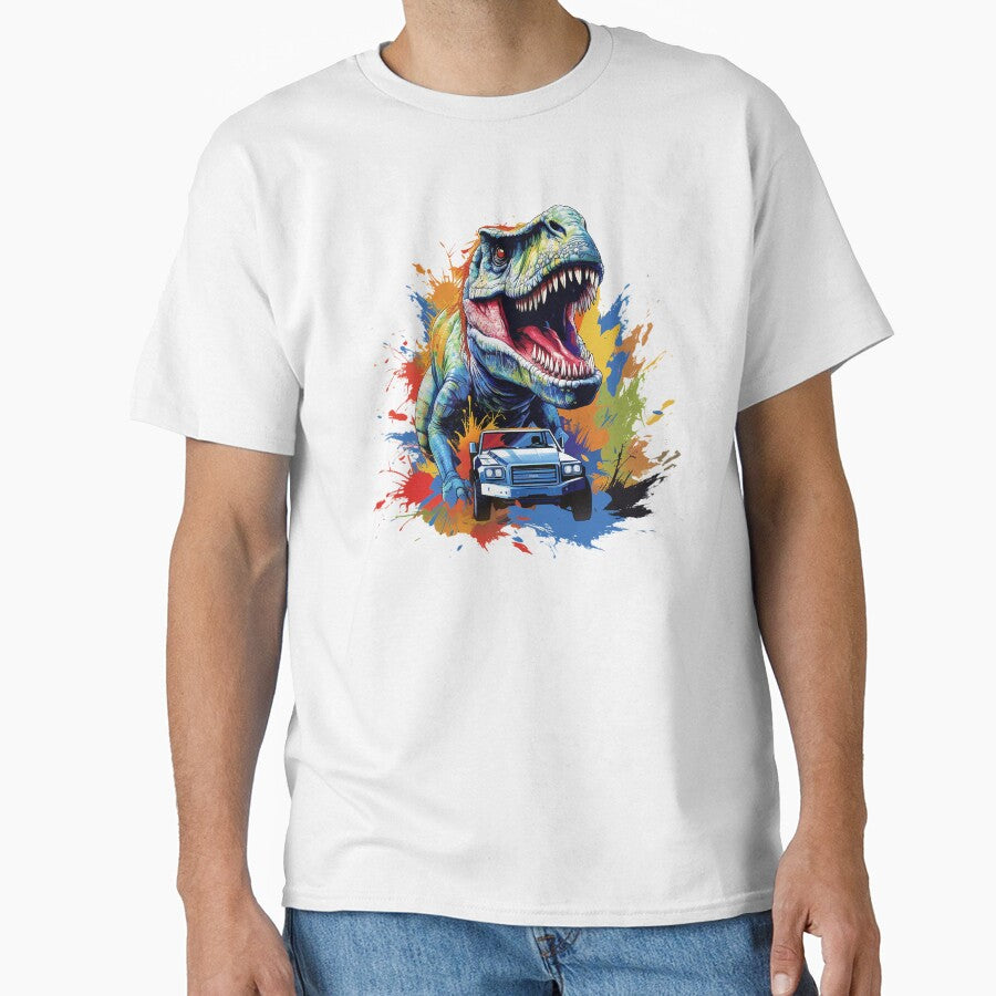 Transparent Dinosaur Ride a Car | PNG Sublimation. by JhazAineArtShop