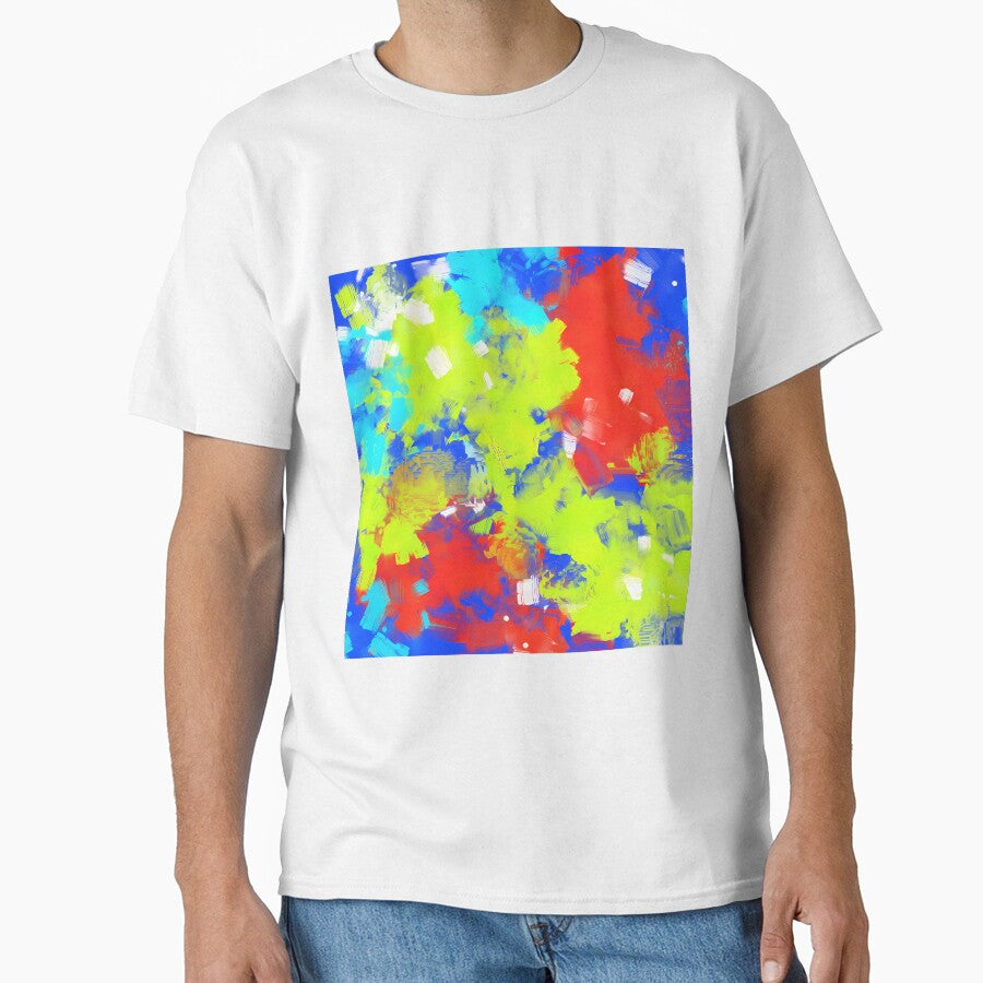 Green Red Blue Abstract Art by corexxo