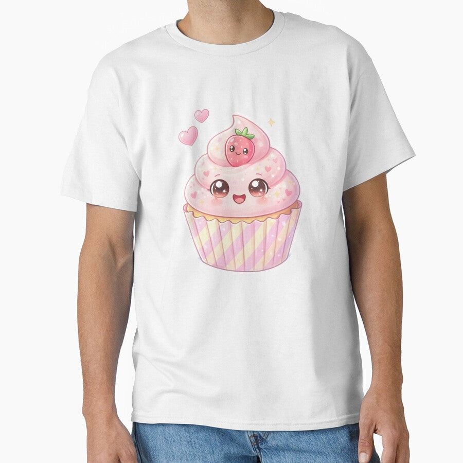 Strawberry Kawaii Cupcake - Pastel Cute Dessert. by Lylysun