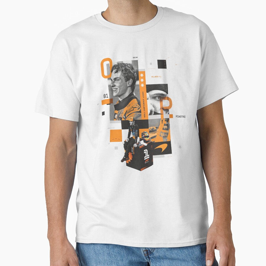 Oscar Piastri McLaren F1 Formula 1 Fan Art Collage Design by Novaque