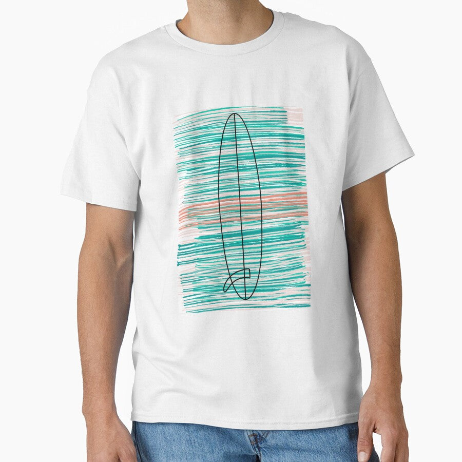 Surfing art surfboard minimal by Tropical Blood
