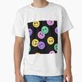 Seamless pattern of Colorful Happy face icon. Smiling Emoticon texture. Smile background. Smile Face icon all over print. Happy Faces for Men's & Women's Fashion by TeeFashionShop