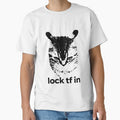 Lock TF In Cat Funny Meme Aggressive Cat Humor Design by kiralynstration