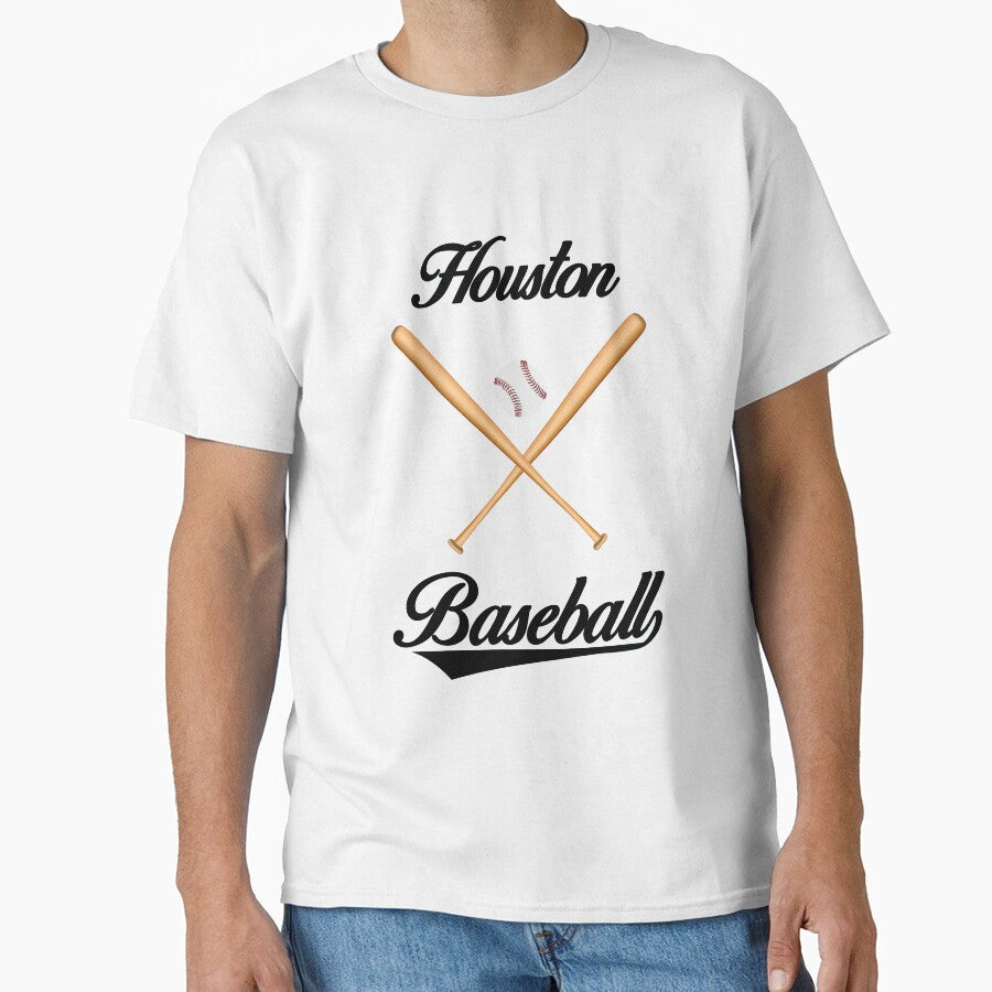 Houston Baseball T-Shirt for Men and Women by AllStarMerch