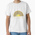 Be kind plain Rainbow Gold,  Rainbow, Be kind plain by DIYArtprinting