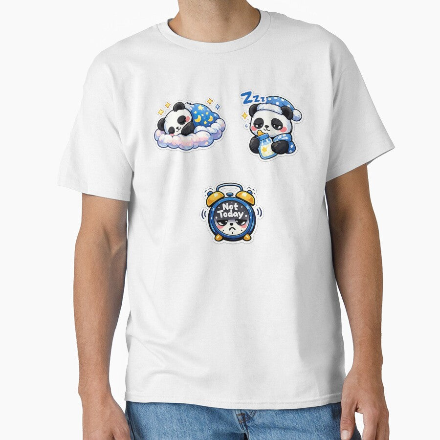 Cute Kawaii Panda Set, Cute Kawaii Sleeping Panda by graphic-genie