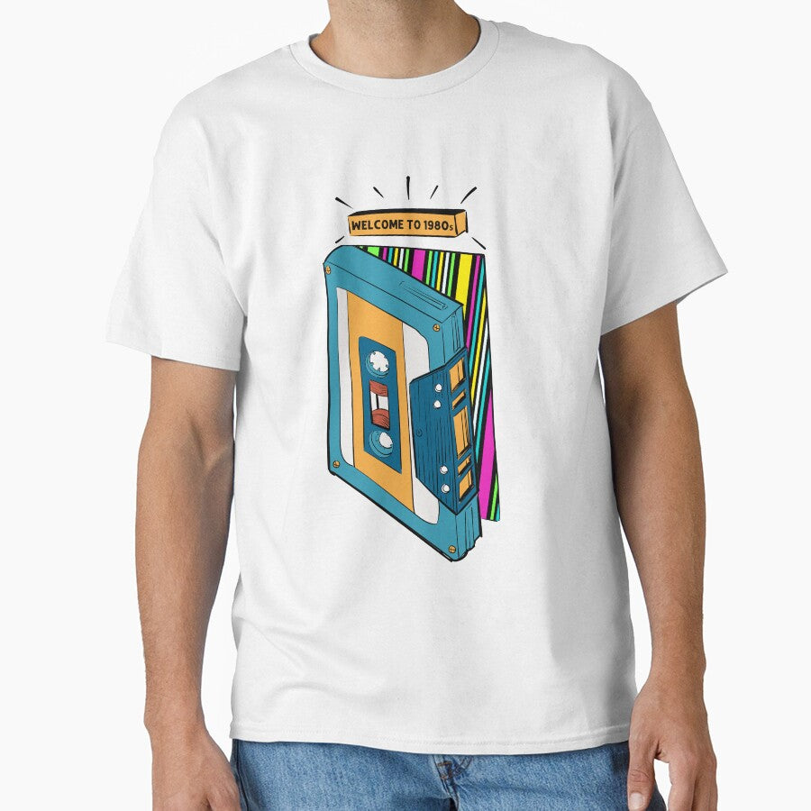 Welcome To 1980s 80s Cassette Tape 1980s Retro Vintage Throwback Music by Crazy Trendy Designs