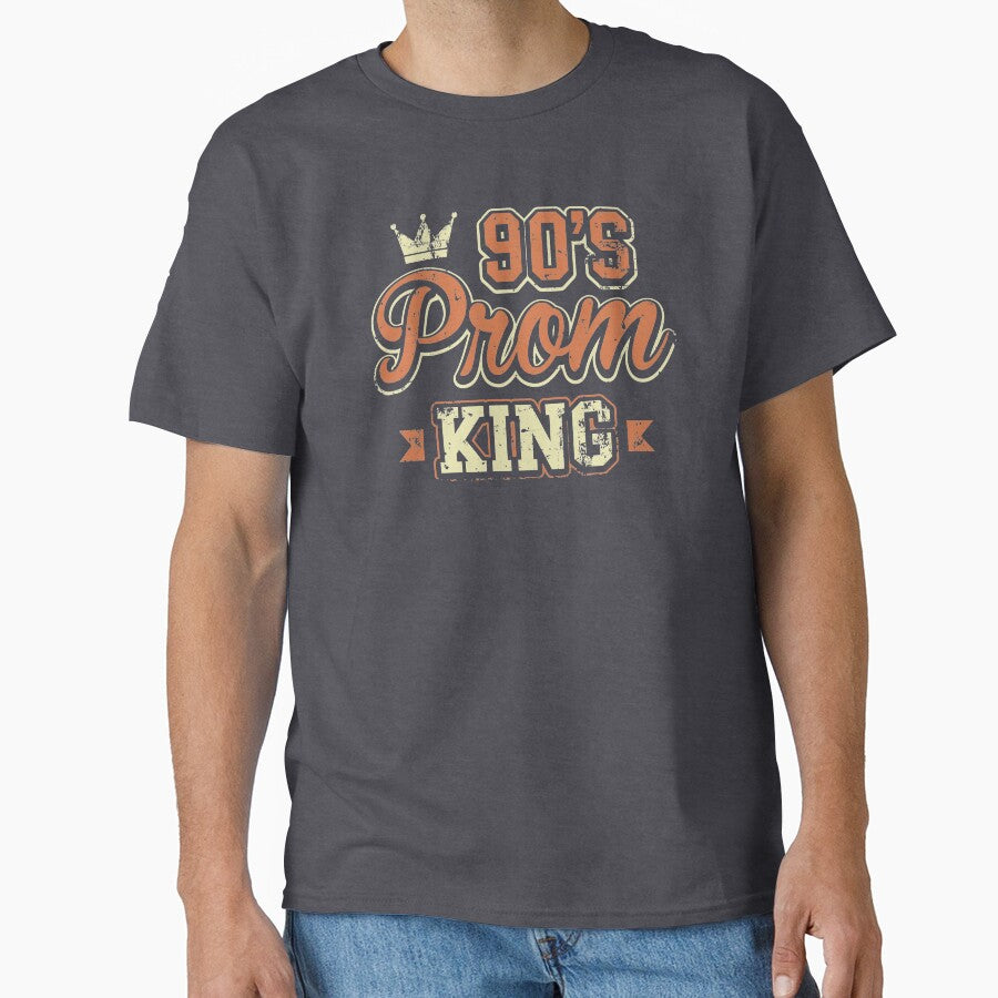 90's Prom King Nineties Distressed Retro Style T-Shirt by James  L.