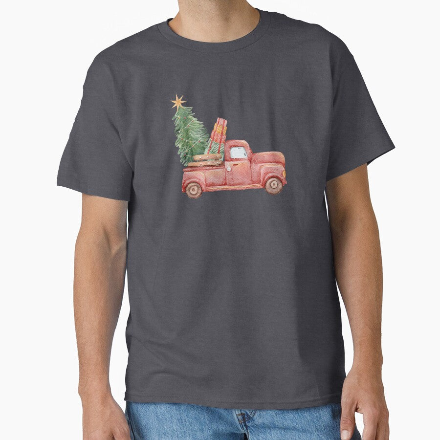 Red Truck.  Christmas.  Christmas Tree.  Holiday by RoyalTacoBelle
