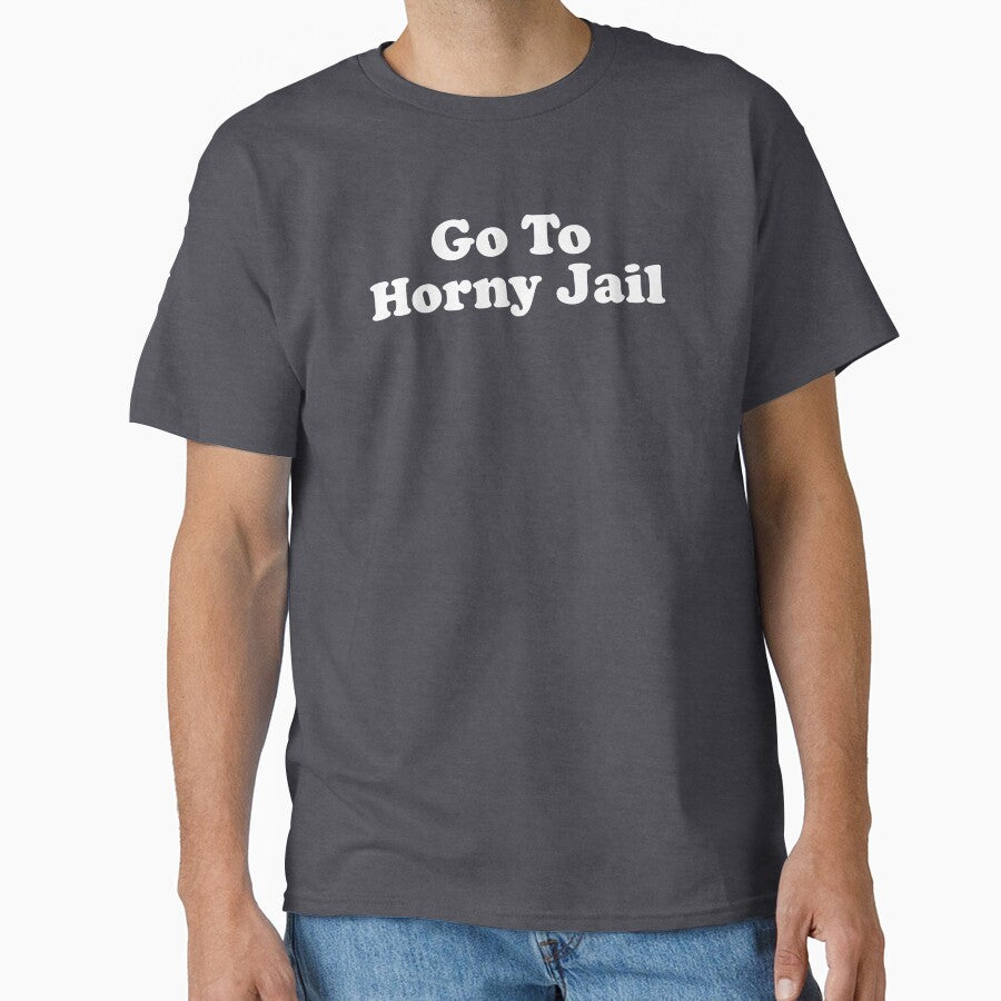 Funny Goth Gift Funny Meme Gift Go To Horny Jail by kmcollectible