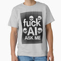 Fuck AI, Ask Me - Skull Graffiti Rebellion by LuminaLoom Legacy