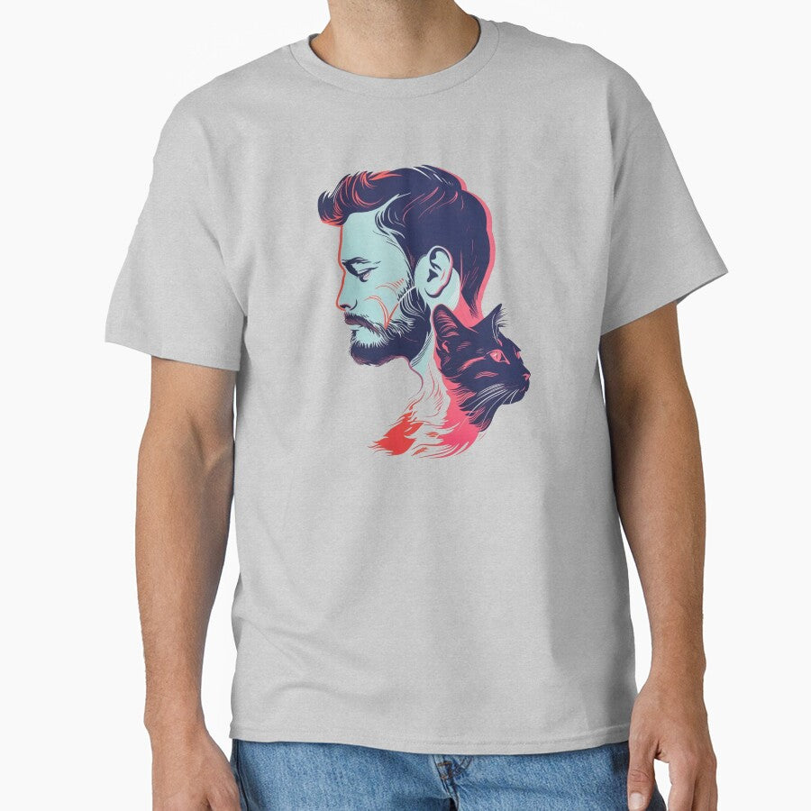 Bearded Man and Cat by FabulDeco2022